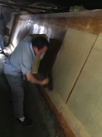 Paper Making: Drying the paper 
over a charcoal kiln: Tantau